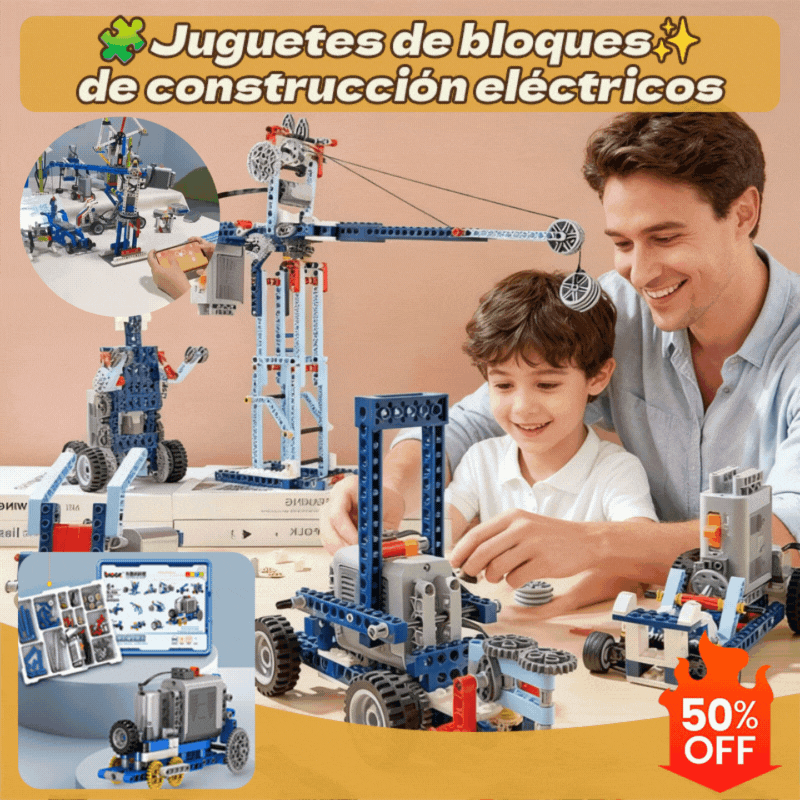 đ€đ§© ă50% kedvezmĂ©ny korlĂĄtozott ideigăLEGO tĂpusĂș elektromos Ă©pĂtĆrobot gyerekeknek