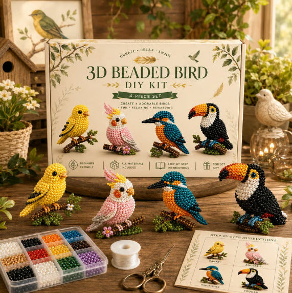 🧵✨ Mini set de manualidades 3D con cuentas 🎁🎁
