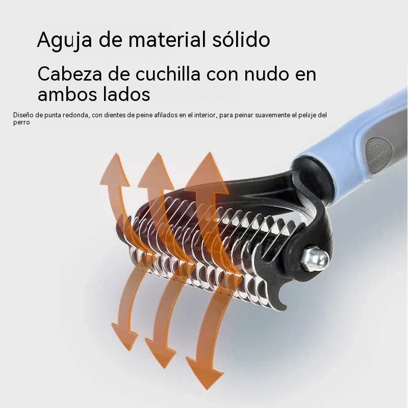 🐶【Compre 1 y obtenga 1 gratis,2 piezas】Cepillo de doble cara para el aseo de mascotas y la eliminación de pelo