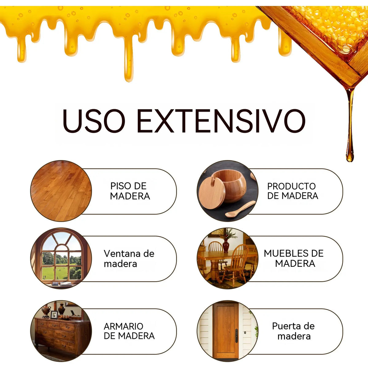 🔥【30% OFF】🔥【120 ml + esponja + paño】Spray de cera de abeja natural micromolecular para el cuidado de muebles, mantenimiento y pulido de suelos.
