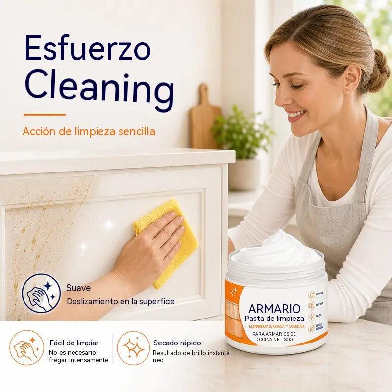🔥【Compra 1 y llévate 1 gratis】🧽Pasta limpiadora para armarios de madera con esponja para la restauración de muebles