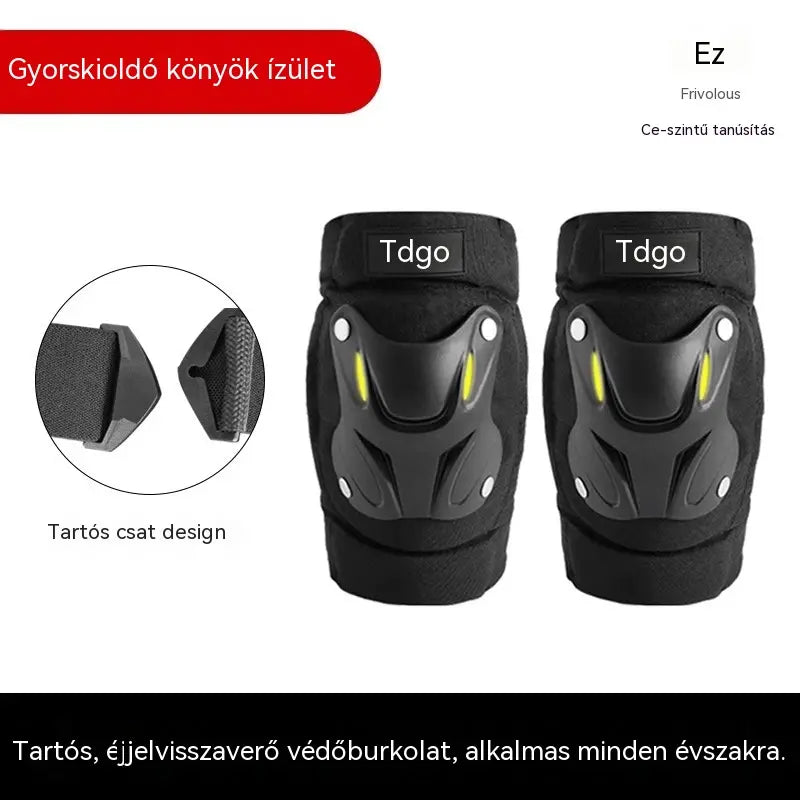 Fluoreszkáló védő térdvédők minden évszakra