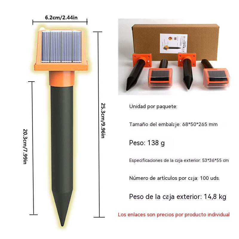 ☘️Promoción de producto: 50% de descuento☘️ Repelente ultrasónico de animales resistente al agua y con energía solar