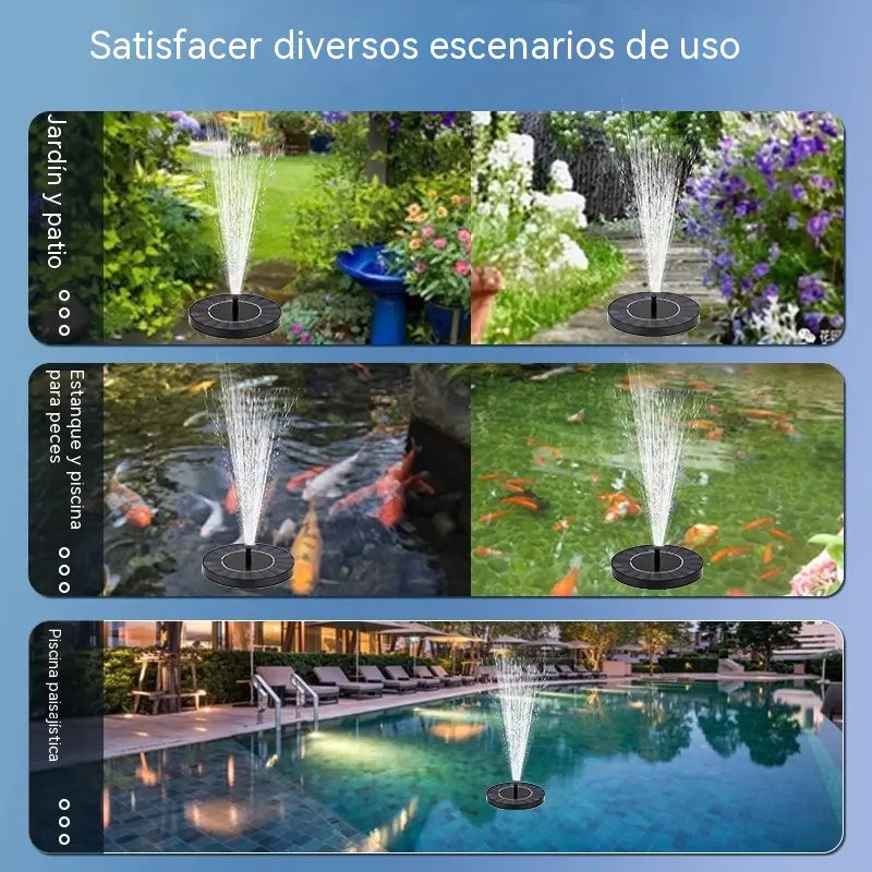 💥Fuente de agua alimentada por energía solar