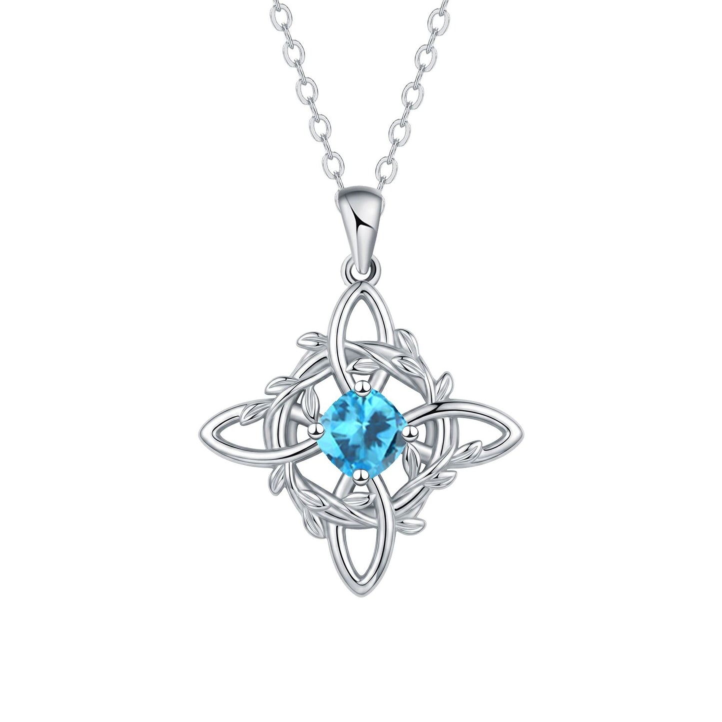 【Compra 1 y llévate 1 gratis】2 pieza 26 euros💥Collar místico de nudo de bruja con piedra de nacimiento 🔮💞 Protege a tus seres queridos