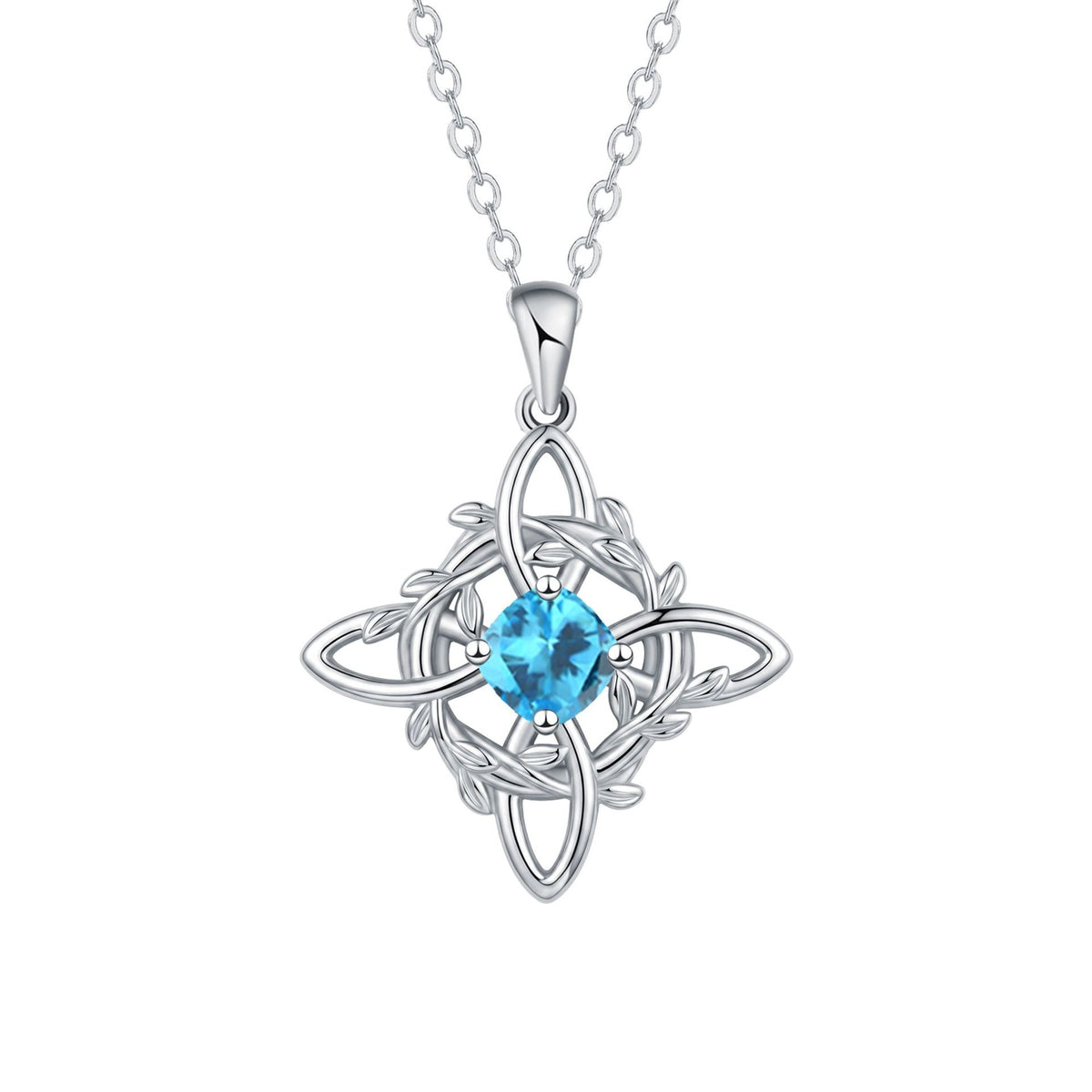 【Compra 1 y llévate 1 gratis】2 pieza 26 euros💥Collar místico de nudo de bruja con piedra de nacimiento 🔮💞 Protege a tus seres queridos