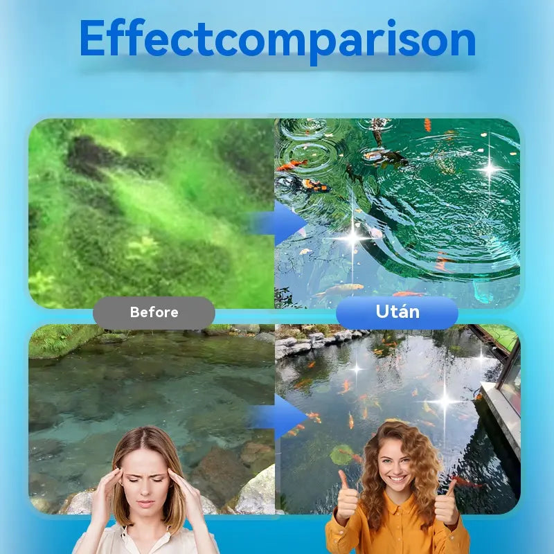 🐟🌊🔬500g Prémium Tópor | Víztisztító és Algairtó 🐟🌊🔬