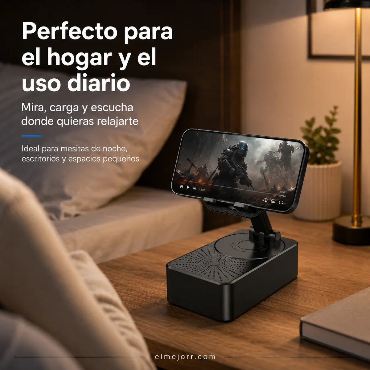 đ„ 3 az 1-ben: Bluetooth hangszĂłrĂł + töltĆ + 360°-os mobiltelefon-ĂĄllvĂĄny đ±đâĄ