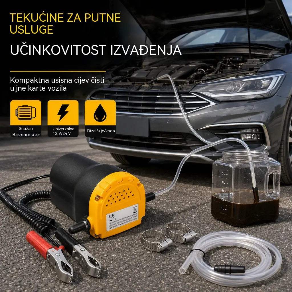 šPrijenosna elektriÄna samousisna pumpa za transfer mikro dizelskog ulja za automobile 12V 24V