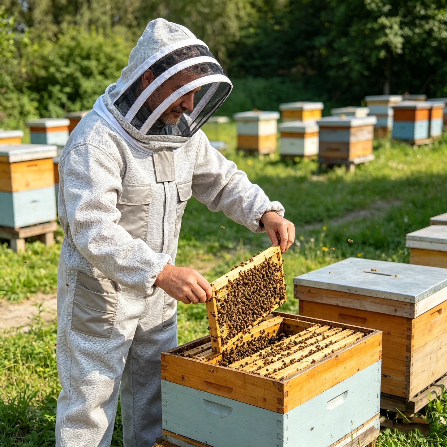 🔥【M-2XL】🐝Jednoczęściowy kombinezon 3D z bawełnianej siatki