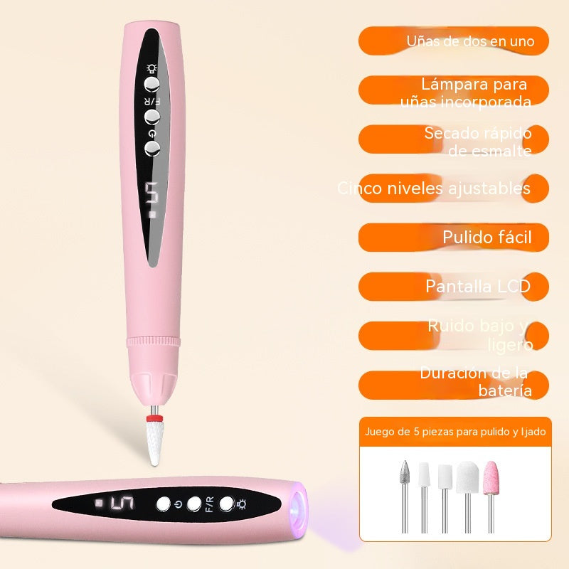💅✨2-ühes kaasaskantav elektriline küünelihvija UV-lambiga