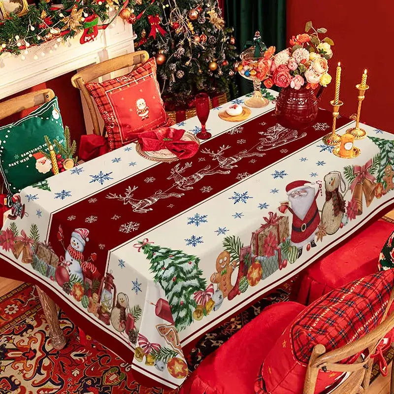 ⏳🔥¡50% de descuento por tiempo limitado! ⏰Mantel navideño decorativo impermeable🎄