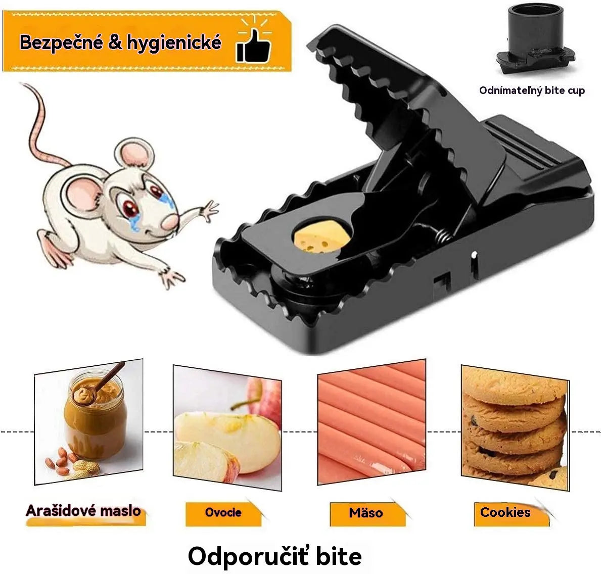 🔥【6 kosov】🐹🐭 Zelo občutljiva past za miši za večkratno uporabo