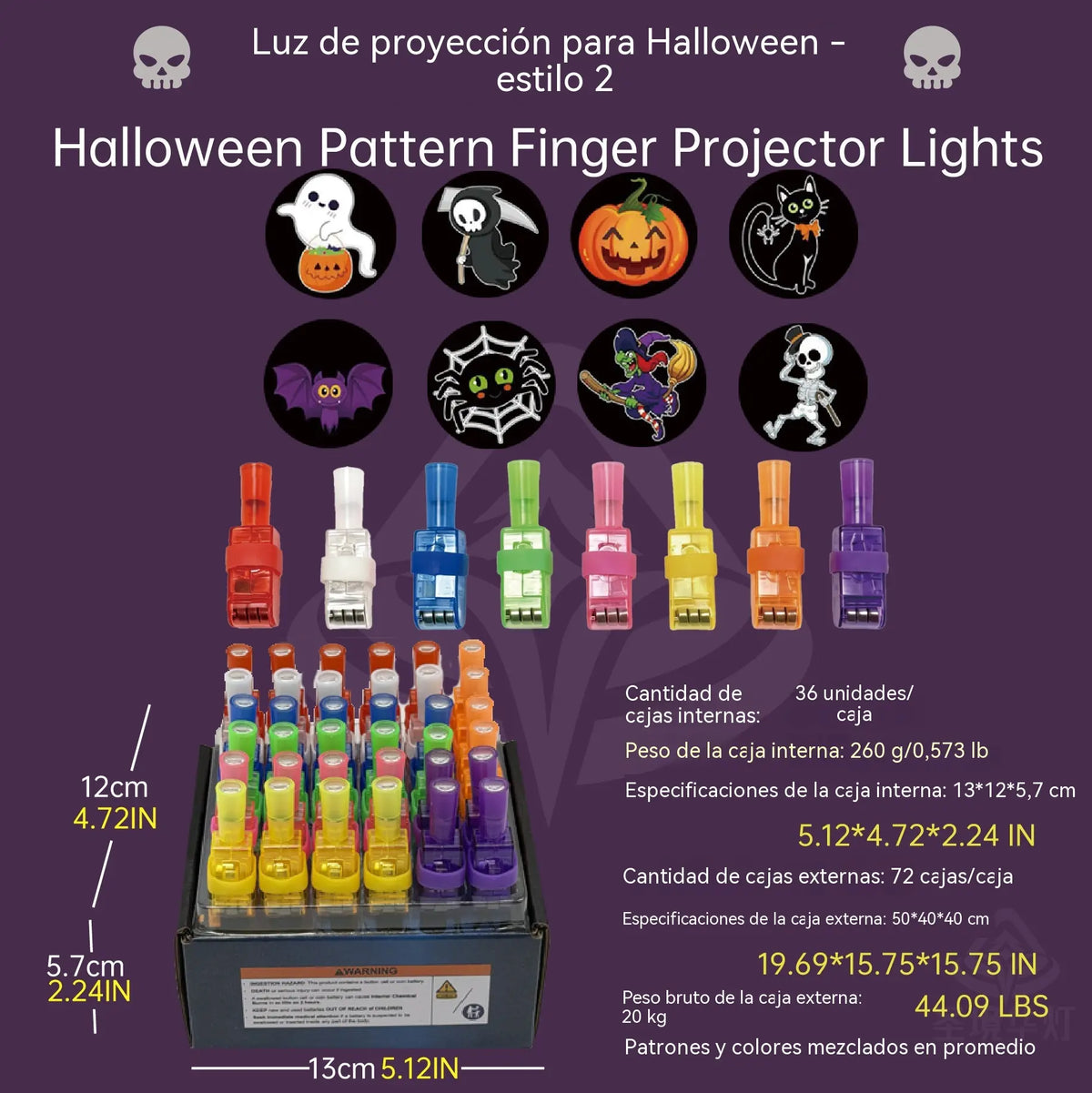 🔥¡Oferta imperdible con 50% de descuento!🔥 Mini luces LED de colores para dedos: linternas luminosas para fiestas con banda elástica.