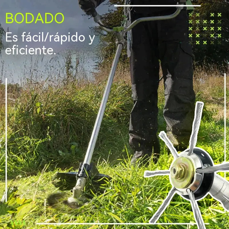 ⏰Compra 1 y llévate 1 gratis🔥 Cabezal de corte reemplazable para cortacésped/desbrozadora - cabezal de corte de acero para cortar césped 🌿✂️⚙️