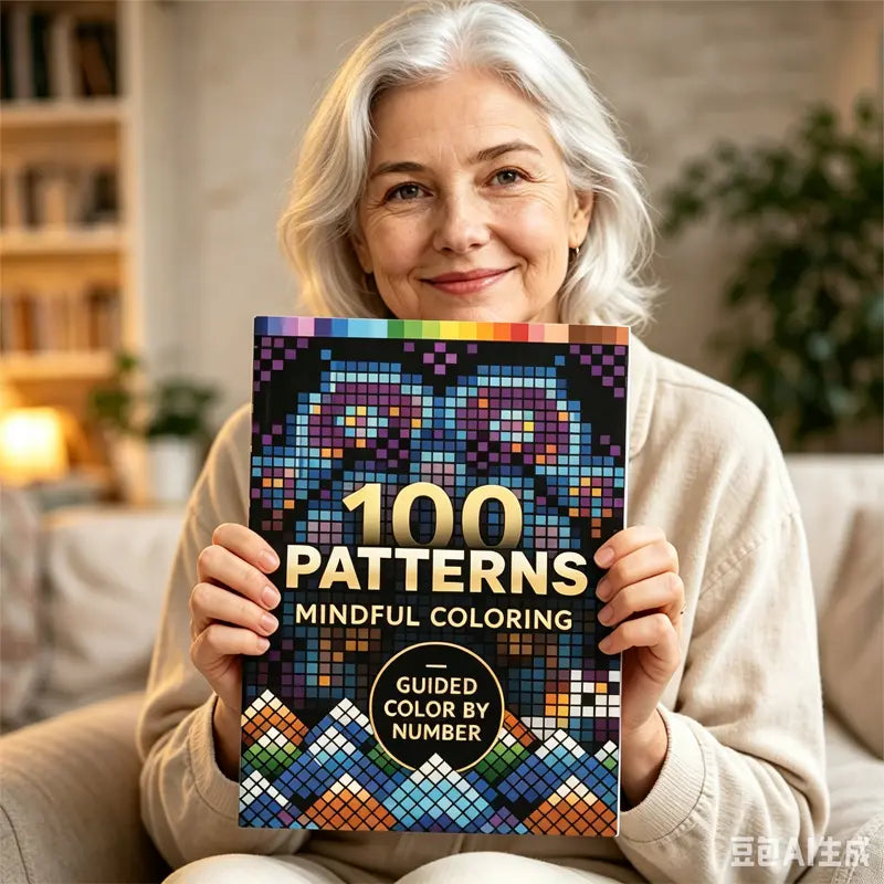 🛍️ Sada antistresových omaľovánok „100 vzorov – vedomé vyfarbovanie“ 🎨 Maľovanie podľa čísel pre dospelých a seniorov | 100 vzorov (kvety, mandaly) + sada fixiek v cene, tréning mozgu a relaxácia