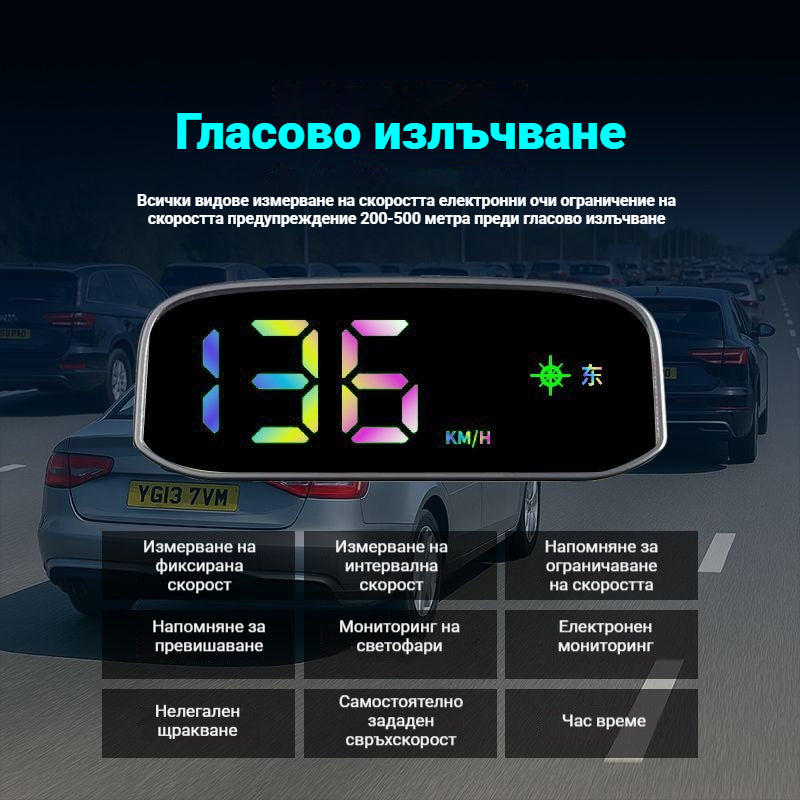 🚗Соларен дисплей за автомобилен скоростомер