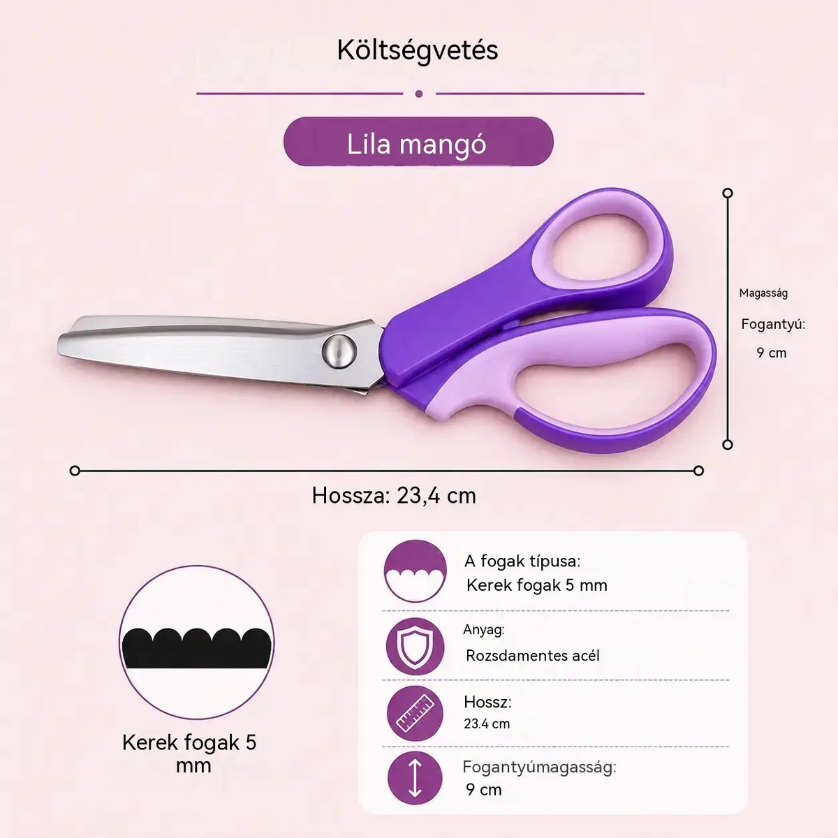 ✂️🧵Multifunkcionális kézműves olló – könnyedén készíthetsz gyönyörű csipkemintákat!