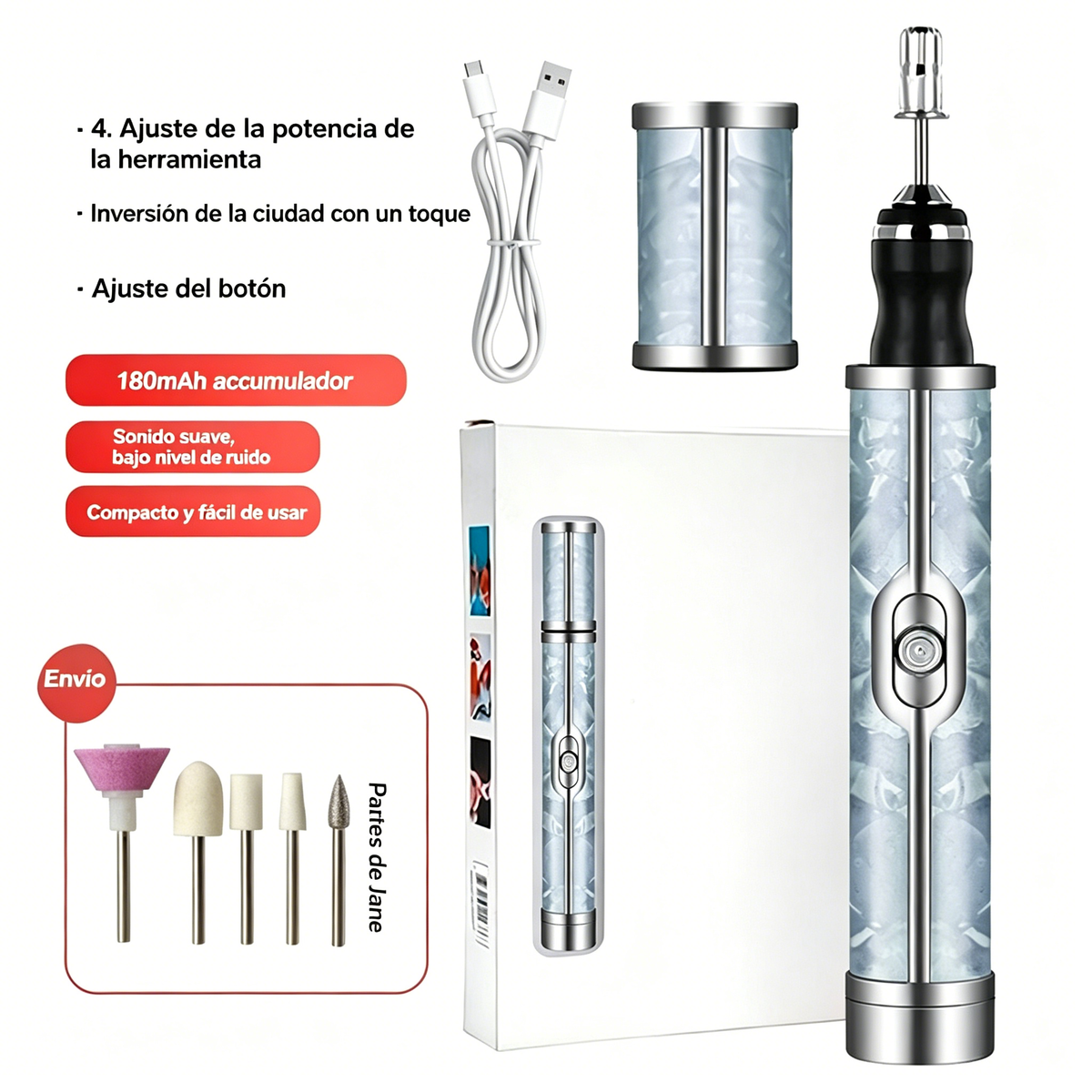 💅👍 Lima eléctrica para uñas para el tratamiento de la onicomicosis