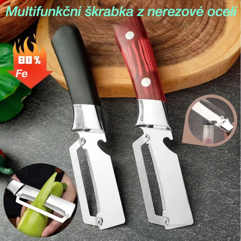 🔥【Kupte 1, získejte 1 zdarma】🔥【2 kusy 470 Kč】Multifunkční škrabka z nerezové oceli