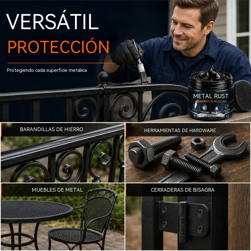 🔥【Compra 1 y llévate 1 gratis】🧹Pasta reparadora negra para la protección contra el óxido del metal