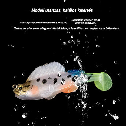 🎣🐟【Horgászeszköz】8 db-os puha T-farkú csalikészlet