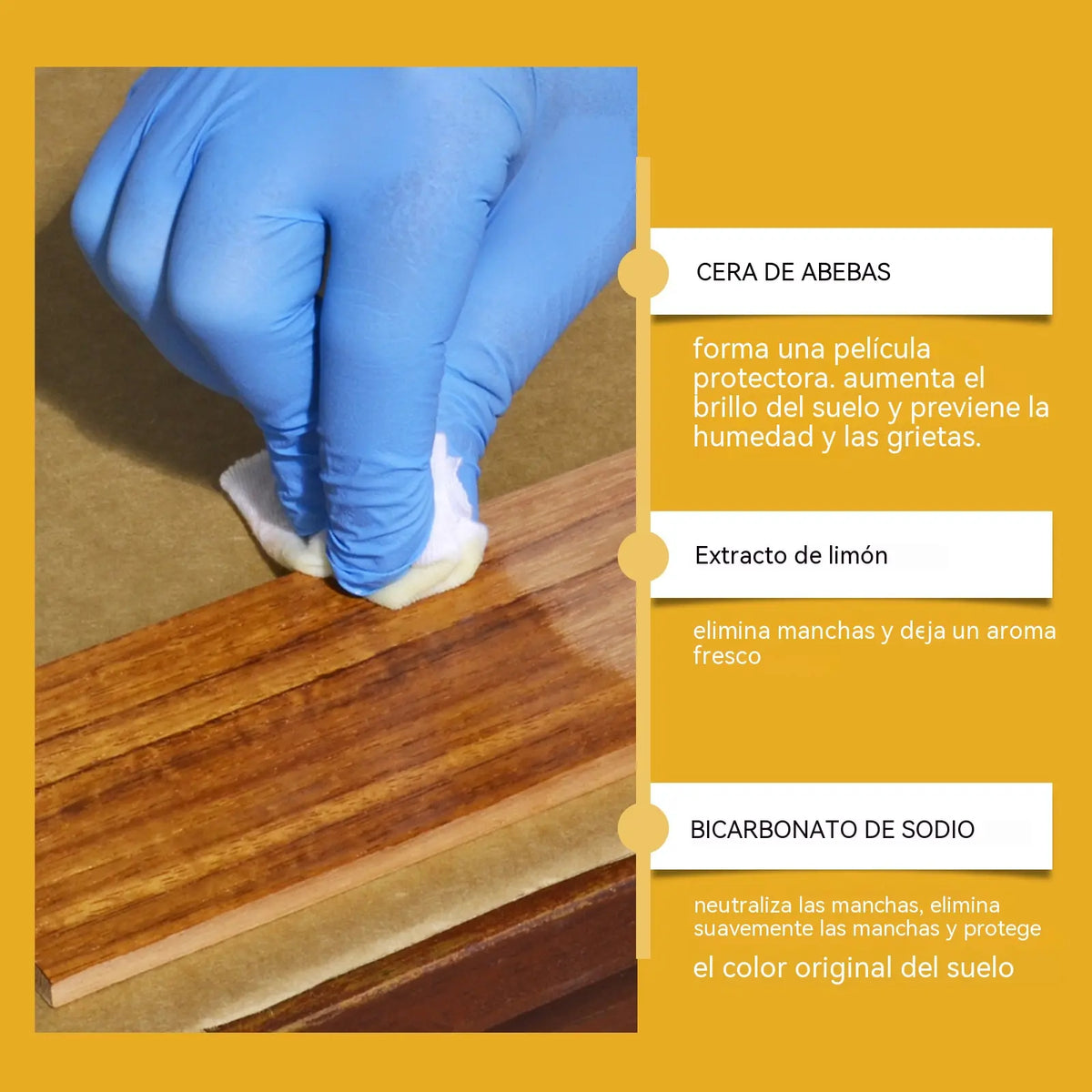 🔥【30% OFF】🔥Oferta especial por tiempo limitado🔥🧼Limpiador y abrillantador todo en uno para superficies de madera, elimina manchas, previene el polvo y aporta brillo.