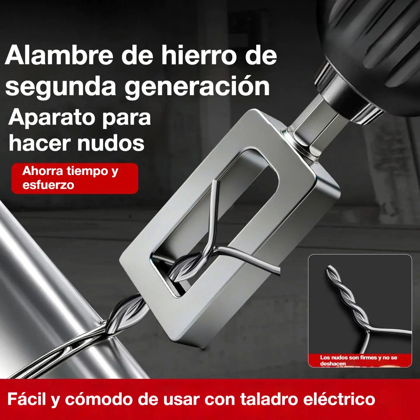🧰🛠【3 piezas por 26 euros】 Herramienta para torcer alambre de acero para taladro: accesorio para torcer alambre de ajuste rápido y corte automático.