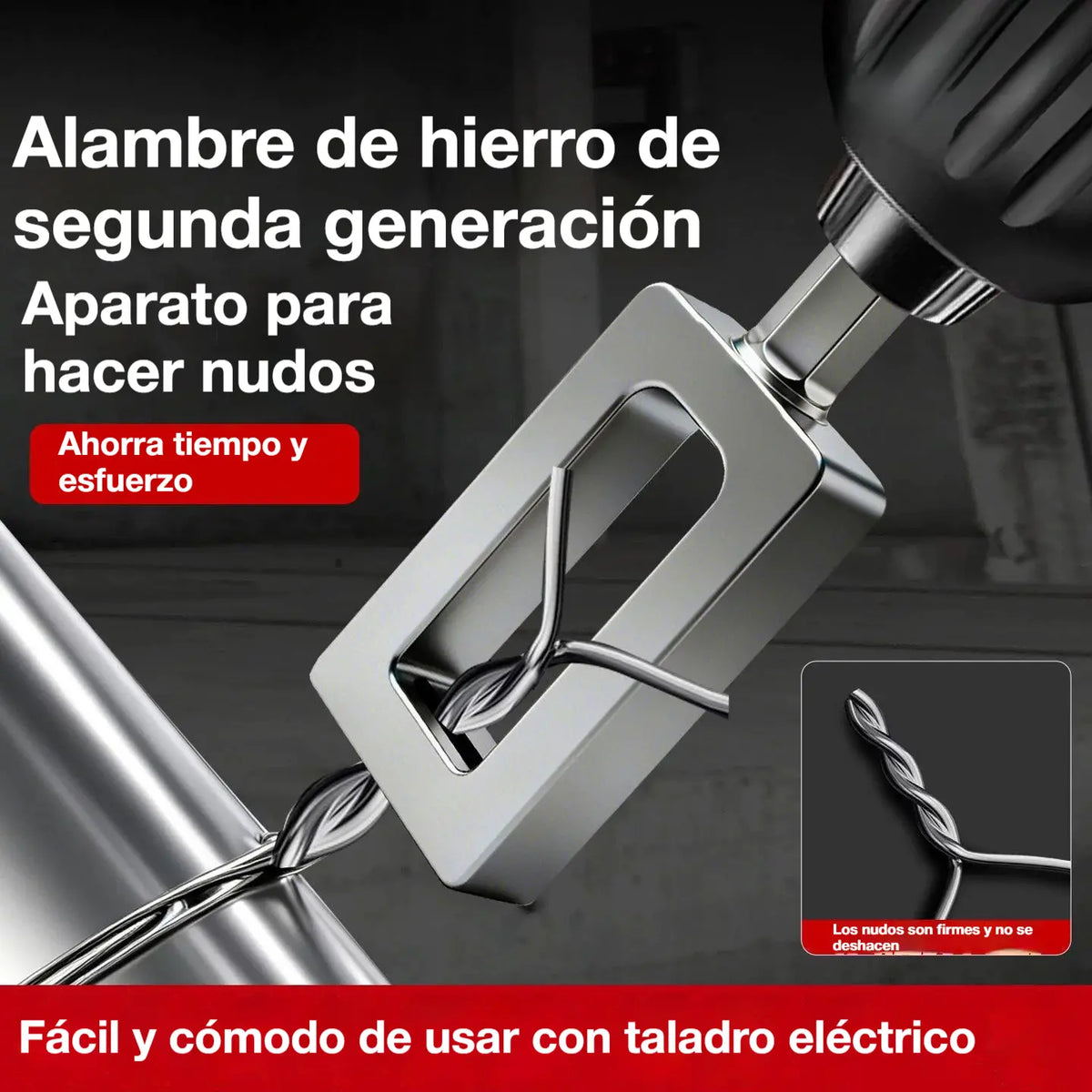 🧰🛠【3 piezas por 26 euros】 Herramienta para torcer alambre de acero para taladro: accesorio para torcer alambre de ajuste rápido y corte automático.