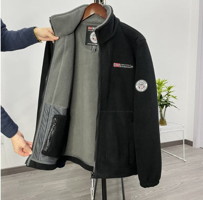【XS-3XL】Chaqueta de terciopelo grueso de lana de talla grande informal cálida de otoño e invierno para hombre【30%OFF】