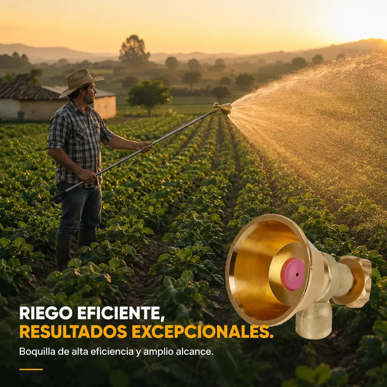 🔥Compra uno y llévate otro gratis🔥🌾Boquilla de Riego Ajustable de Latón para Pulverizador Agrícola ✅️Pago contra entrega