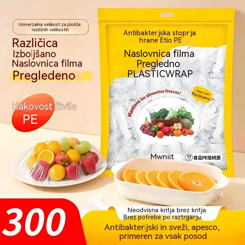 🔥🔥【1 paket s 300 listi】🛡️ Folija za živila z antibakterijskim delovanjem – Ščiti vašo hrano, idealna za kuhinjo in hladilnik 🧴