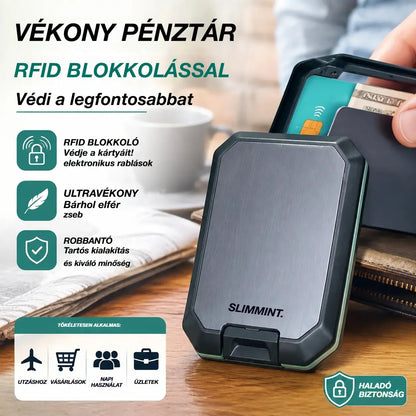 🔥 RFID-védett, intelligens pénztárca: elegáns, könnyű és biztonságos kialakítás kártyái és készpénze számára.