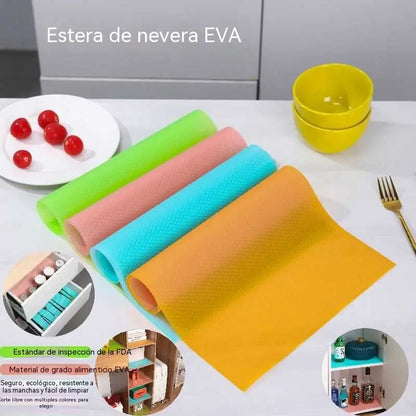 🔥 ¡50% DE DESCUENTO AHORA! 🛡️🧊 Revestimientos impermeables para estantes del refrigerador: antideslizantes, fáciles de limpiar y aptos para alimentos: mantienen los estantes del refrigerador frescos y organizados ✨