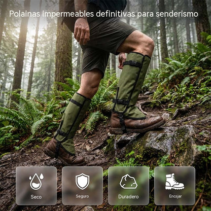 Polainas impermeables para senderismo y aventuras al aire libre