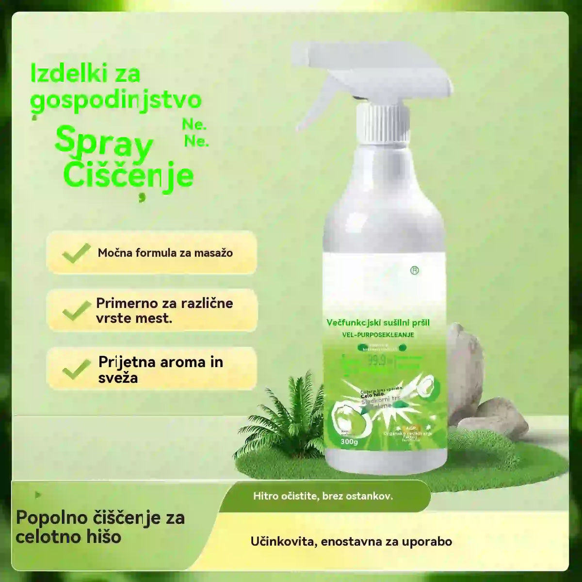 🔥 Akcija 2026 50 % POPUST🔥【Kupite 1, dobite 1 gratis】💦Univerzalni čistilni sprej, brez izpiranja