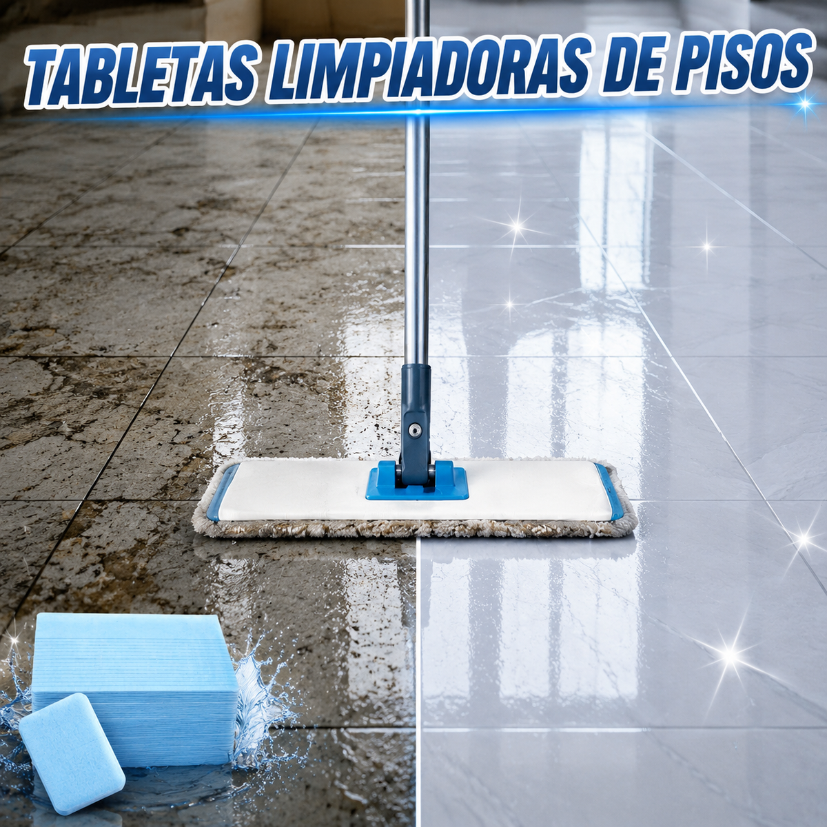 🔥【Compra 1 y llévate 1 gratis】💦🏡Toallitas limpiadoras de suelos solubles en agua