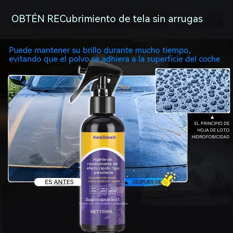 ⏰50% DE DESCUENTO en 3 botellas - 🏆Spray avanzado de acción rápida para recubrimientos de automóviles