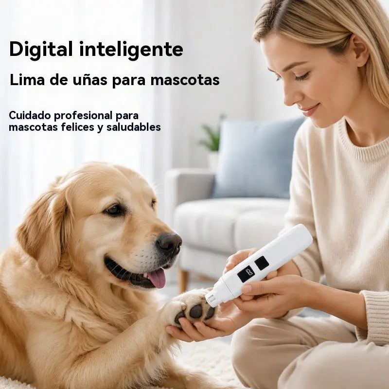 🔥【Compra 1 y llévate 1 gratis】🐱🐶 Lima eléctrica de uñas para mascotas con indicador LED de potencia