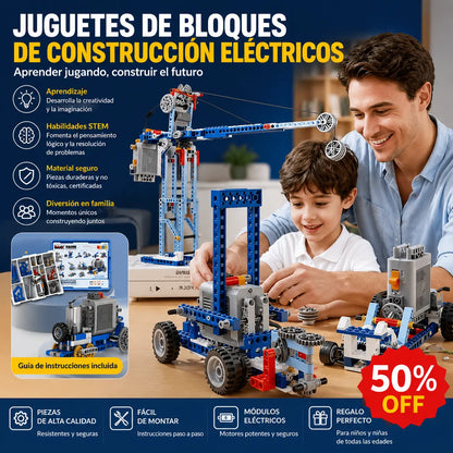 🤖🧩 【50% kedvezmény korlátozott ideig】LEGO típusú elektromos építőrobot gyerekeknek