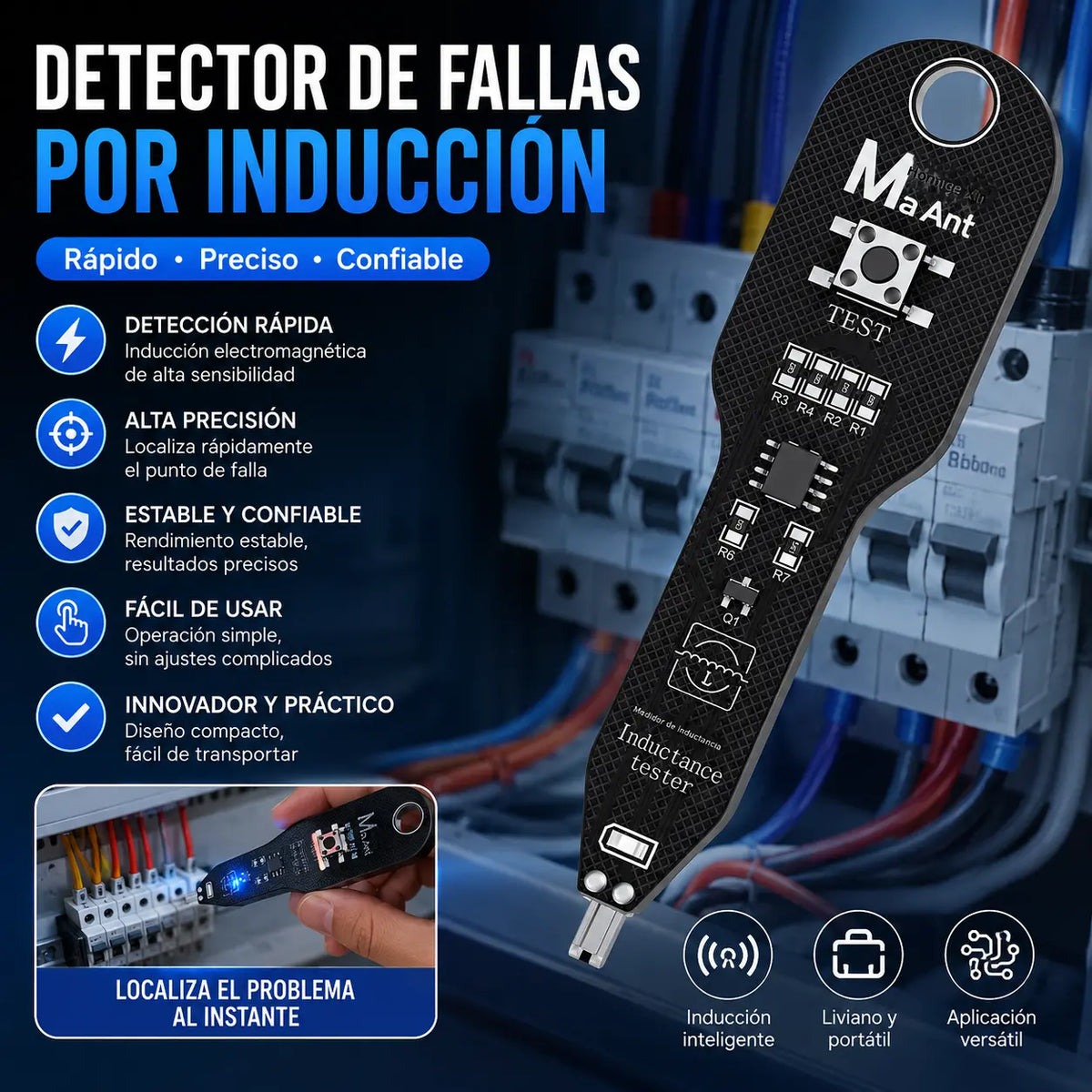 ⚡ 【2 piezas】Probador de inductancia : Soluciona problemas rápidamente en dispositivos electrónicos