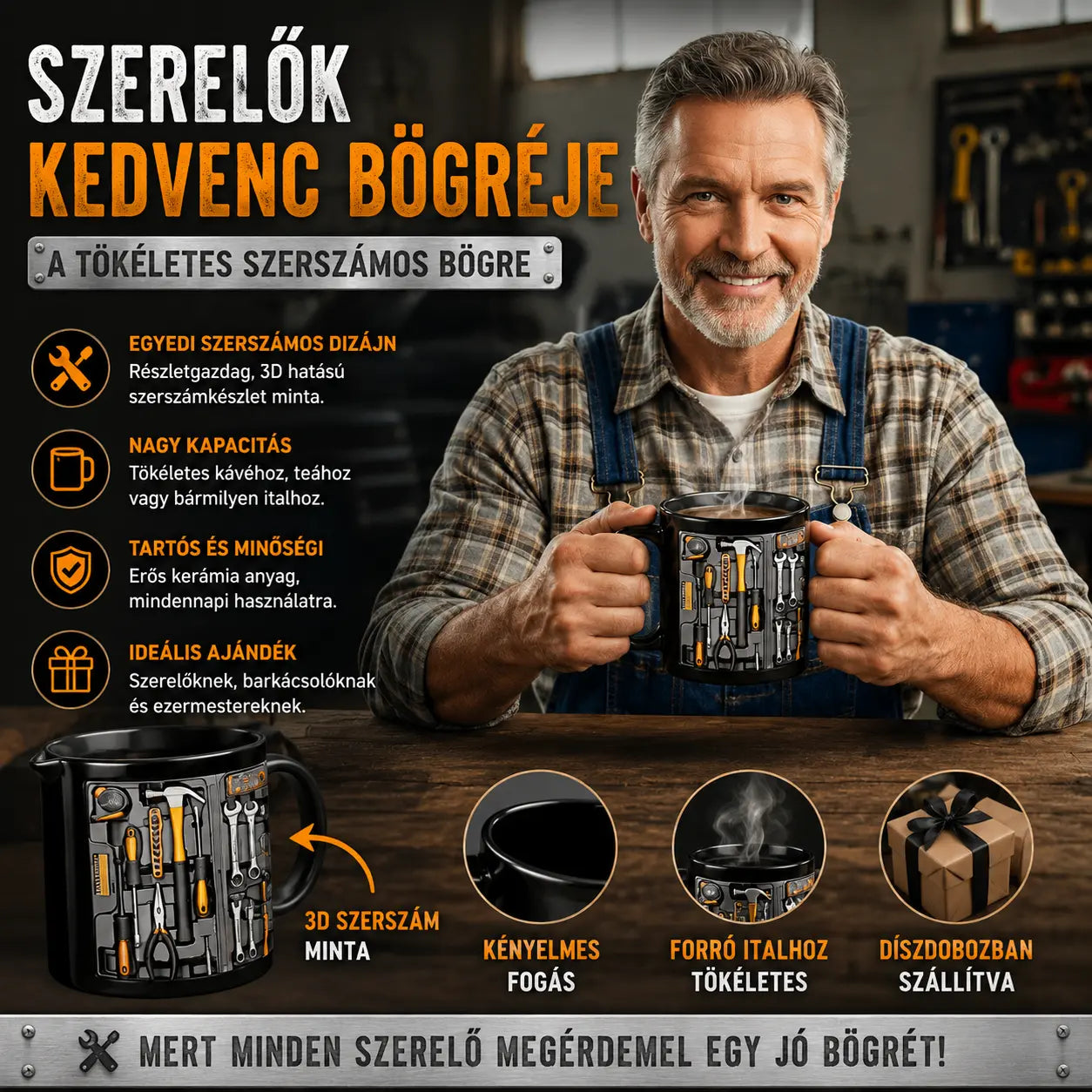 🔥☕Végső szerelő szerszámkészlet Bögre