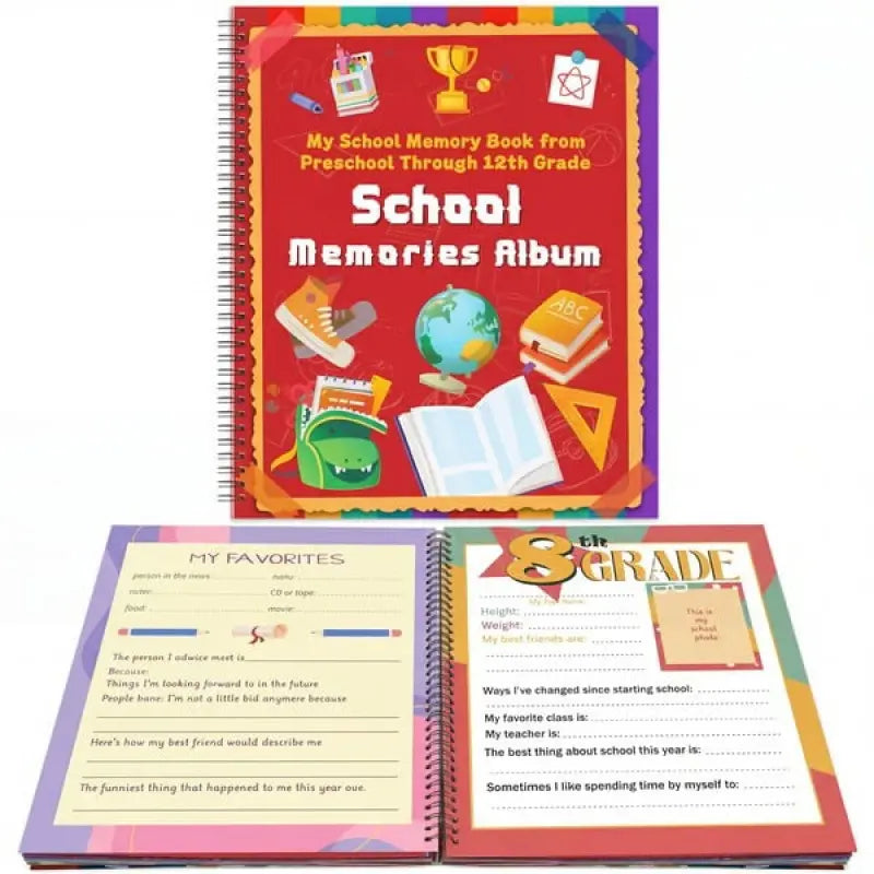 ⏳🔥¡50% DE DESCUENTO POR TIEMPO LIMITADO! ⏰Libro de recuerdos escolares/cuaderno de viaje para estudiantes📓🎓
