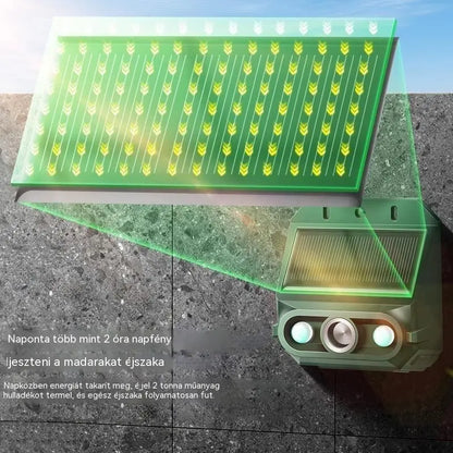🔥🔥Kültéri ultrahangos napelemes állatriasztó: Elriasztja a madarakat és az állatokat.