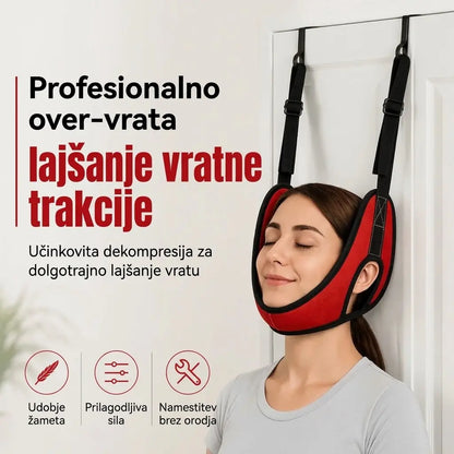 💥【Zadnji dan: 50 % popusta】 Naprava za raztezanje vratu z namestitvijo na vrata – za razbremenitev vratnih mišic in lajšanje bolečin.