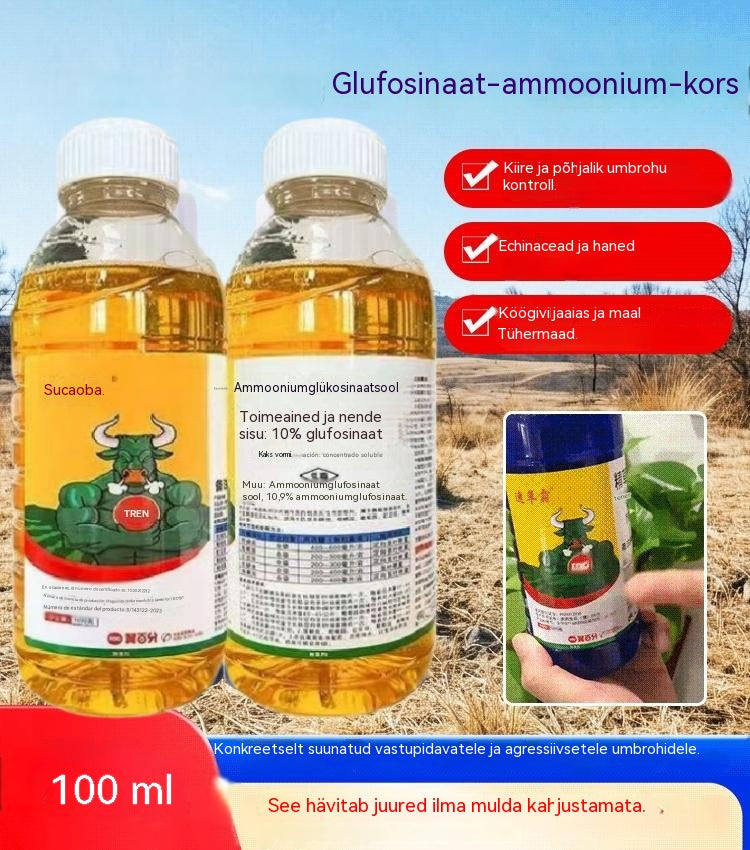 ✅ Herbitsiid ja juuremädaniku tõrjevahend👉【100 ml vedelikku lahjendatakse 15–20 l veega】💡