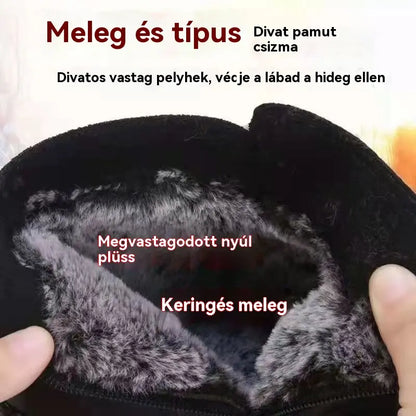 🔥🔥👢【49% KEDVEZMÉNY！！！！】💥【35-40】Női bőr, pamut, csúszásmentes, kézzel készített cipők őszre és télre