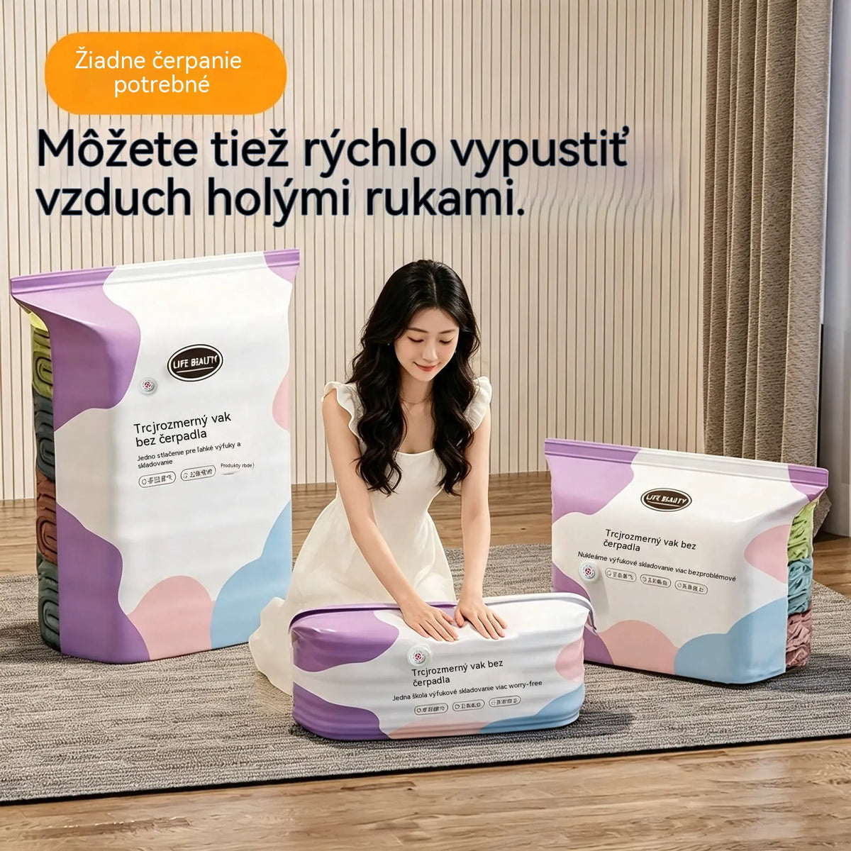 🧳5 darab 9600 Ft💨 Nagy, rugalmas vákuumos tárolótasakok: Nincs szükség légpumpára, szivárgásmentesek és ideálisak a helytakarékosságra a bőröndben és otthon ✈️