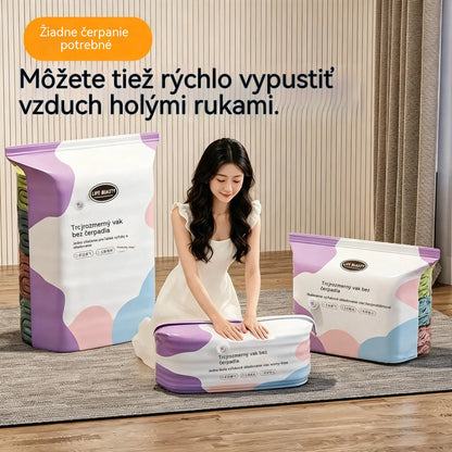 🧳5 darab 9600 Ft💨 Nagy, rugalmas vákuumos tárolótasakok: Nincs szükség légpumpára, szivárgásmentesek és ideálisak a helytakarékosságra a bőröndben és otthon ✈️