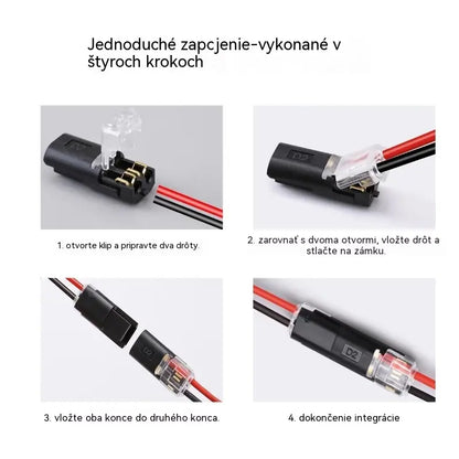 🥳Najpredávanejší tovar roku 2026🥳⏰ 【50/100 kusov】Dvojvodičový konektor s poistnou prackou, zľava 50 %! Bezpečnostná poistná pracka, protišmyková úprava⚡️